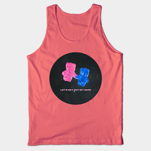 let’s get out of here (circle version) Tank Top by CaityRoseArt